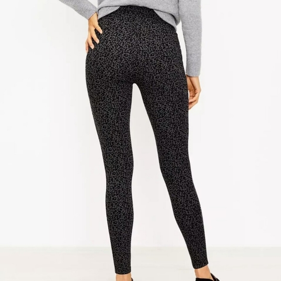 NEW Loft Leapard Print Leggings - Picture 2 of 13